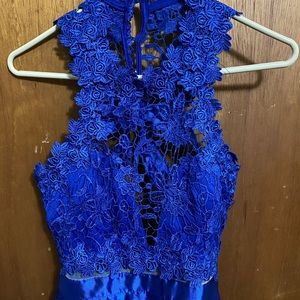 Royal Blue Dress with Pockets